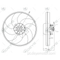 Ventiladores do radiador de refrigeração do motor elétrico para PEUGEOT 206